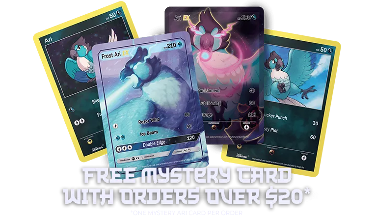Free mystery card with orders over $20